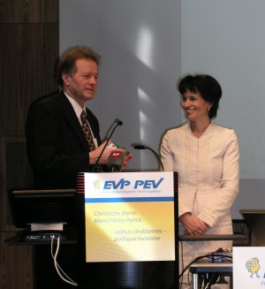 Heiner Studer und Doris Leuthard